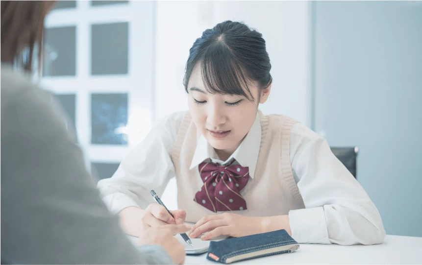 勉強時間を管理するスケジュールの図