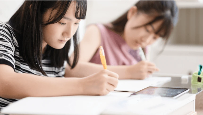 勉強時間を管理するスケジュールの図